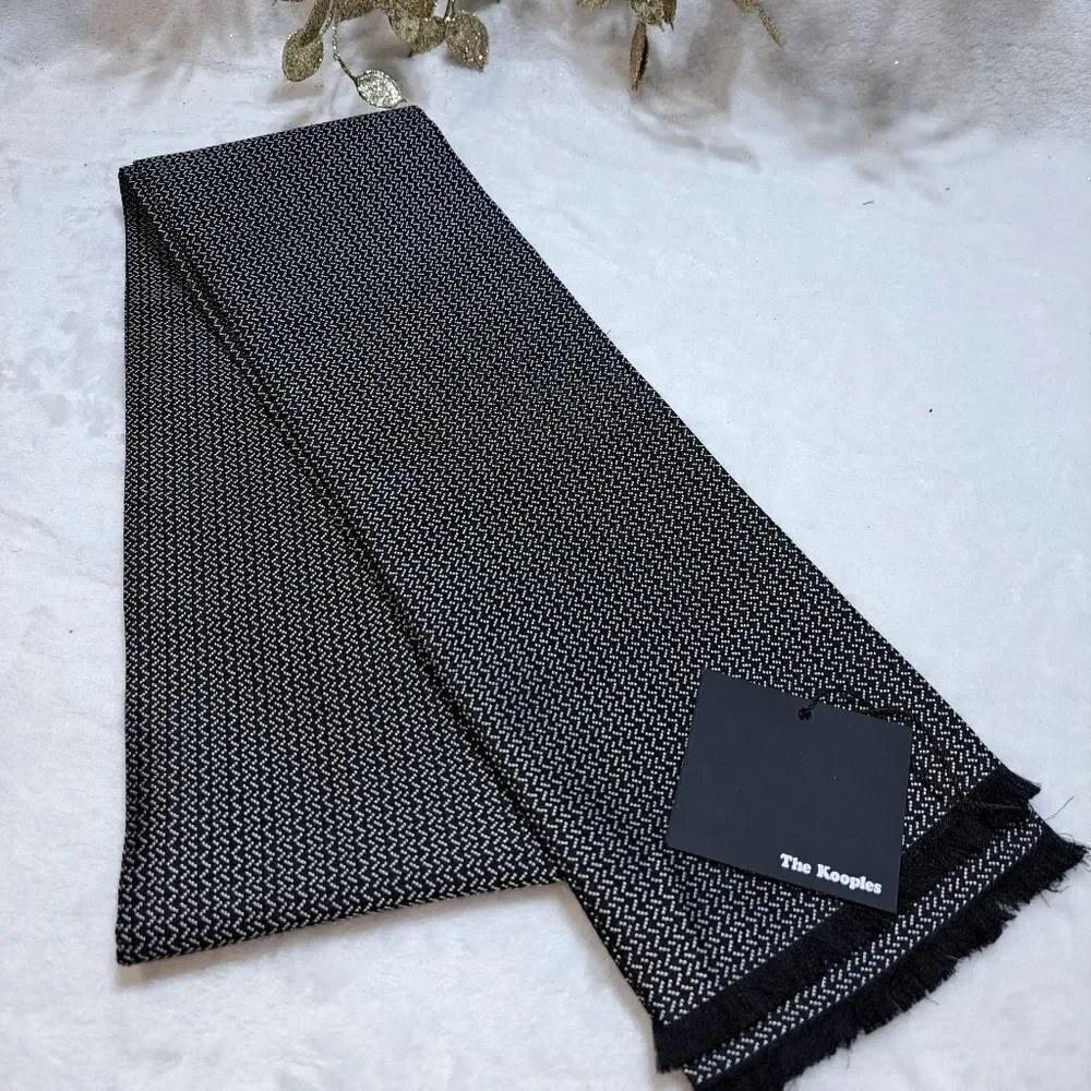 NWT The Kooples New Geometric Jacquard Scarf